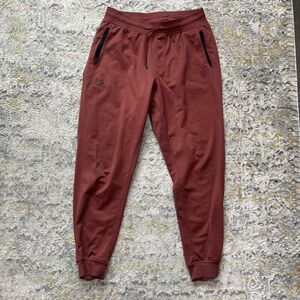 Under Armour Sweatpants Mens L Large Rust Jogger Drawstring Pockets Athleisure
